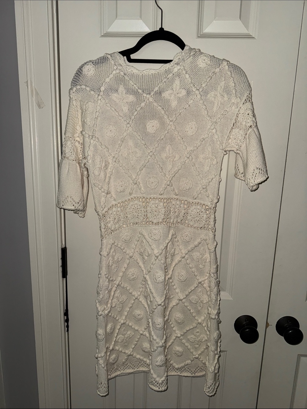 Cream Crochet Knit sweater - Picture 7 of 8